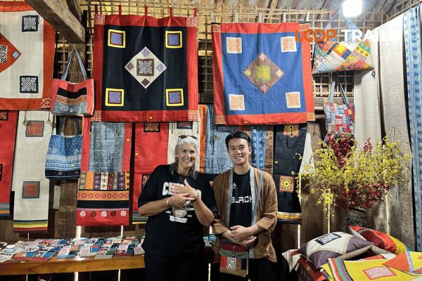 Traditional weaving at Lung Tam linen village on Ha Giang Loop