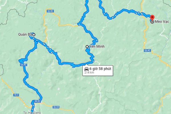 ha giang loop map