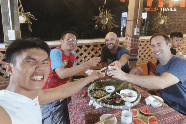 stayed in a homestay with corn wine