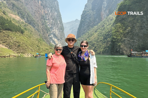 take a boat trip in nho que river with looptrails visit ha giang