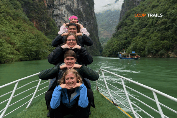 take a boat trip in nho que river with looptrails