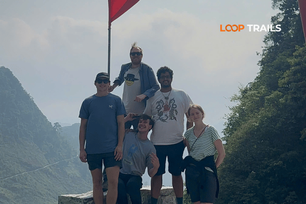 take photos in can ty pass with looptrails ha giang loop motorbike rental