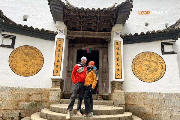Entrance to Vuong Palace historical site in Sa Phin near Dong Van town