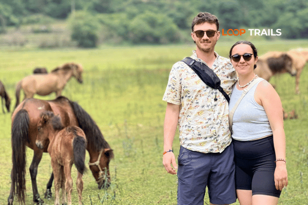 tourists of looptrails visit a farm in cao bang Ha Giang Loop Wildlife & Bird Watching