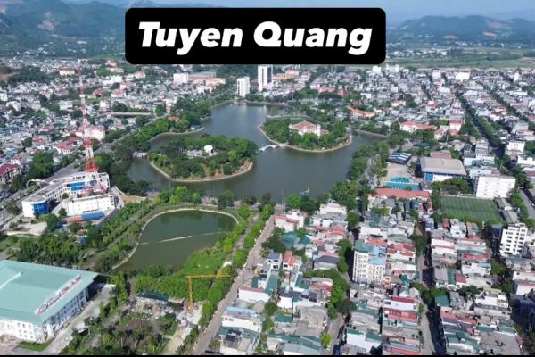 tuyen quang city from flycame
