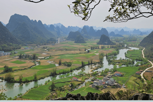 trail to Pi Pha Viewpoint Cao Bang Vietnam forest path