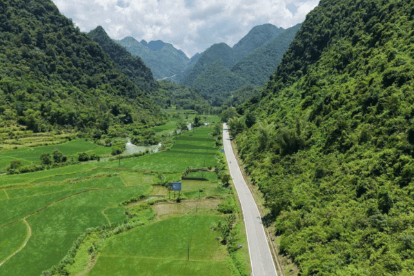 xuan truong valley in cao bang province